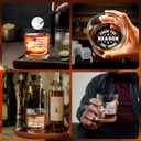 Birthday Gifts for Dad from Daughter Son - 11 oz Engraved Crystal Whiskey Glasses - Gifts for Dad Who Wants Nothing, Men Birthday Ideas (American Dad - White)