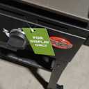Char-Griller Flat Iron 4-Burner Propane Gas Flat-Top Griddle with Steel Griddle Top, Wind Guards and Instant-Ignition, 775 Cooking Square Inches in Black, Model E8936