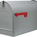 Gibraltar ST2000AM Stanley Post-Mount Mailbox, XL, Gray Steel - Quantity 1