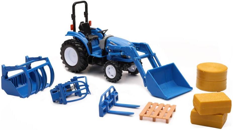 New Ray Toys New Holland Boomer 55 with Interchangable Accessories Set, Kids, Gifts, Birthdays