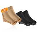 Compression Socks for Plantar Fasciitis Relief -2 PAIRS- Plantar Fasciitis Socks, Ankle Compression Sleeve for Achilles Tendonitis Relief, Ankle Support for Women & Men fasciitis