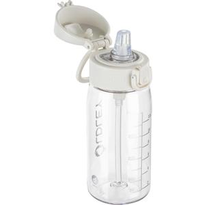 OLDLEY Kids Water Bottles with Straw 420ml/14oz BPA Free Tritan Water Bottle with Handle Leakproof School Sports Drinking Bottle for Toddler Boys Girls,Transparent