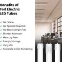Feit Electric 4ft T8 LED Bulbs, 32/40 Watt Replacement, Type A Tube Light, Plug & Play, T8/T12 LED Fluorescent Light, 3000K Warm White, 50,000-Hr Lifetime, Ballast Compatible, T48/830/LEDG2/4, 4 Pack