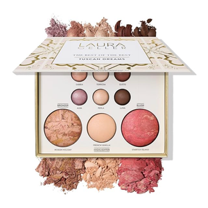 LAURA GELLER NEW YORK The Best of the Best Baked Palette - Tuscan Dreams - Full Size - Includes Bronzer, Blush, Highlighter and 6 Eyeshadows - Travel-Friendly (Best of the Best Tuscan Dreams)