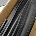 alophoty 8 FT Garage Door Seal Bottom Kit - Heavy Duty EPDM Rubber U+O Ring Weather Stripping with Pre-drilled Aluminum Track, Universal Replacement Stops Rain, Drafts & Pests, Easy to Install