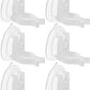 Cabilock 6pcs Window Candle Suction Cups Clamp, Electronic Candle Light Accessories, Flameless Taper Candles Holder Stand for Home Window Holiday Decoration