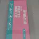 Ayombo Pilates Bar Kit with Resistance Bands, Pilates Workout Equipment for Legs, Hip, Waist, Arm, Squats Exercise Equipment for Home Workouts, Adjustable 3-Section Pilates Bar Kit for Women & Men (1-Pink)