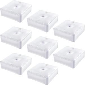 Gueevin 8 Pcs Balloon Arch Stands Base Heavyweight Water Bag for Column Stand and Arch Kit Balloon Stand for Party Wedding Graduation Birthday Decor, White