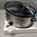 Crock-Pot 7 Quart Oval Manual Slow Cooker, Stainless Steel (SCV700-S-BR), Versatile Cookware for Large Families or Entertaining