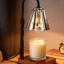 Marycele Black Candle Warmer Lamp with Timer & Dimmer Adjustable Height for Candle Jars, Mothers Day Gifts for Mom Birthday Gifts for Women Sister, Wax Candle Lamp Warmer Home Decor with 2 Bulbs
