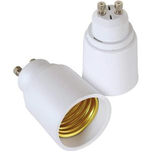 (10pcs) Yi Lighting GU10 to E26/E27 Adapter - GU10 Bayonet Base to E26/E27 Edison Screw Bulb Socket Adapter Converter