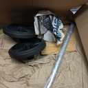 Angoily 1 Garbage bin Wheels Replacement Set Plastic Trash Can Replacement Wheels and Hollow Shaft Rubbish Can Wastebasket Pulley Wheel Accessories