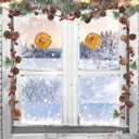 2 PCS Christmas Garland Christmas Pine Cones Berry Decoration Xmas Red Berries Garlands for Christmas Wedding Party Home Kitchen Decoration