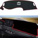 for HR-V HRV 2023 2024 Dashboard Cover Dash Cover Mat Pad Carpet Custom Fit for Honda HR-V HRV 2023 2024 Accessories Anti-Skid Center Console Protector Cover Mat(Red Edge)