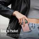 for iPhone 17 Pro Max Case Compatible with Magsafe, Strong Magnetic PU Leather Slim Protective Cover Phone Cases for iPhone 17 Pro Max 6.9" Rose Pink