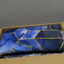 XLHOMO Bathroom Set - 26PC Bathroom Set with Shower Curtain and Rugs, Bathroom Accessory Set, Navy Blue Bathroom Sets, Trash Can & Soap Dispenser