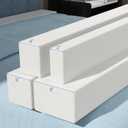 DEEPSHARK Mattress Gap Filler, Bed Gap Filler for King,Mattress Extension Filler for Headboard Seams, Bed Space Space Cracks White(78"6"12", King)