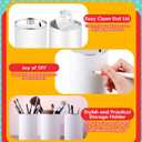 Tandefio 24 Pcs DIY Coin Piggy Bank Metal Money Piggy Bank Saving Box Operation with 24 Acrylic Paint Markers Craft for Creative Gift Boys Girls Birthday Party Supplies (White)