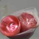100 Pack Disposable Clear Plastic Bowls for Party 6oz Hard Plastic Salsa Dessert Ice Cream Candy Fruit Small Glitter Bowls for Wedding Baby Shower Birthday Party (Pink)