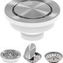 KRAUS Stainless Steel Versi Drain Assembly with FlipCap, ST-4