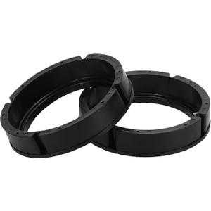 2 Pcs Speaker Spacer Ring Tweeter Speaker Spacer Adapter for Volkswagen Passat 1998-2016 Waterproof for 6.5'' ABS Black Front