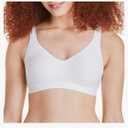 Hanes Women's Wireless Bra, Smooth Comfort Full-Coverage T-Shirt Bra, Single Size 3XL