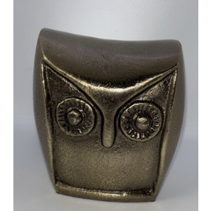 HD Designs Aluminum Owl Gold 3.6 Inches Home Decor Desk Table Shelf Figure