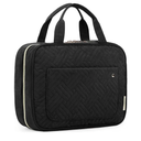 BAGSMART Toiletry Bag Travel Bag with Hanging Hook, Water-resistant Makeup Cosmetic Bag Travel Organizer for Accessories, Shampoo, Full-size Container, Toiletries (Black, Medium)