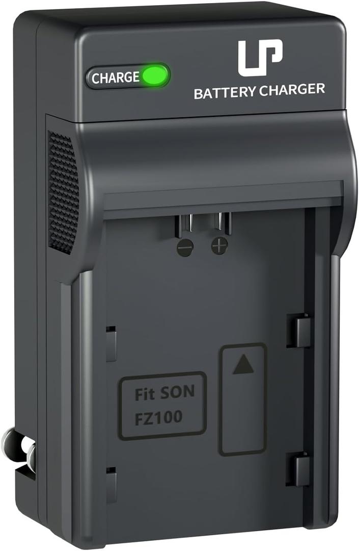 NP-FZ100 Battery Charger, LP Charger with LED Lights Display, Compatible with Sony A9 A9R A9S A9II A7C A7CII A7SIII A7III A7RIII A7RIV A7IV A6600 A6700 ZV-E1 Cameras, Battery Charger for Sony np-fz100