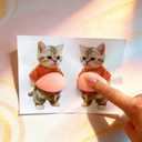 3 x 3D Cute Animal Belly Soft Silicone Bumper Pad for Phone,Laptop,Door,Cabinet | Fun 3D silicone pads (2 of each)! Silent shock-absorbing bumpers for doors, cabinets, fridges, phones & laptops.