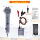 Lunarlipes Tone Generator Kit, Wire Tracer Circuit Tester, Tone Tracing Probe Kit, 200EP High Accuracy Cable Tester, Line Finder Toner Inductive Amplifier Variable Tone Generator for Network