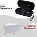 2 x LTGEM Case Compatible with Beijue/TaddToy 16 Bit Handheld Games, White(Case Only)