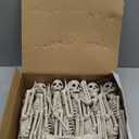 JOYIN 10 PCS 16" Halloween Skeleton Decor, Full Body Stayable Movable Joints, Posable Hanging Skeletons for Halloween Decoration, Yard, Graveyard, Haunted House Props, Spooky Scene Party Favor