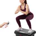 TISSCARE Vibration Plate Exercise Machine Mini Vibrating Plates for Sedentary Users, Helpful for Lymphatic Drainage and Weight Loss, 400Lbs Capacity Full Body Power Shake Workout Platform for Home