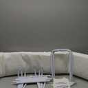 Bed Bumper for Toddlers, Foam Bed Rail for Toddlers, Toddler Bed Rail Bumper, Soft Safety Bed Guard Rail for Kids, Bed Side Rail for Twin, Full, Queen & King Beds (White, 51", 3-Bracket)