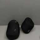 MLVOC Neck Pillow for Traveling, Upgraded 100% Pure Memory Foam Travel Neck Pillow for Airplane Flight Sleep, Breathable & Machine Washable Cover, Travel Kit with 3D Eye Mask, Earplugs & Bag, Black