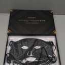 Evfofo Led Face Mask Light Therapy, Red Light Therapy for Face, 7-1 Colors LED Facial Skin Care Mask, Black