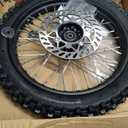 2.50-14 60/100-14 Dirt Bike Front Rim Wheel Tire With 12-15mm Bearing for 50cc 70cc 110cc 125cc SSR125 TTR90 TTR110 CRF70 XR70 KLX110 RM65 Apollo TaoTao DB14 Coolster Pit Bike Motorcycle