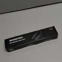 WORKPRO Rechargeable Neck Light for Hands-Free Lighting, 3 Brightness Levels 300 Lumens Neck Light, Bendable Silicone Arm, Great for Mechanics, Reading, Camping, DIY Projects, Crafting, Blue and Black