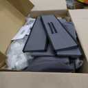 Portable Wardrobe Closet Durable and Easy to Assemble Heavy Duty Clothes Rack with Non-Woven Cover Fabric Best for Bedroom and Easy Storage and Organization (Grey-A)