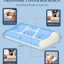 Cervical Neck Pillow for Neck Pain Relief, Memory Foam Side Sleeper Ergonomic Contour Pillow, Cooling Sleep Apnea Neck Support Pillow for Neck-Shoulder Pain, Almohadas Ortopédicas para Cuello y Espalda