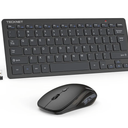 TECKNET Wireless Keyboard and Mouse Combo, Mini Cordless Computer Keyboard and Mouse Set 2.4GHz, Silent Adjustable 1600 DPI, Quiet Click, Lag-Free for Computer, Laptop, PC, Windows, Mac, Chrome OS