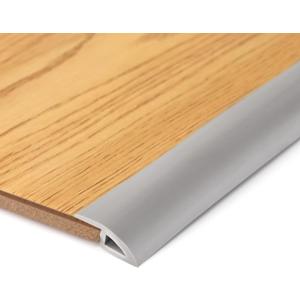 BNELL Carpet & Floor Edging Trim Strip,Self Adhesive-PVC Floor Transition Strip,Thresholds for Doorways with a Height Less Than 10 MM (20FT_Grey)