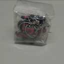 12-Piece Red Bow Shower Curtain Hooks, Cute Stainless Steel Decorative Shower Hangers Rings for Bathroom Decor