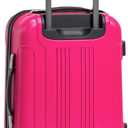 Kenneth Cole REACTION Out of Bounds Lightweight Hardshell 4-Wheel Spinner Luggage, Magenta, 20-Inch Carry On