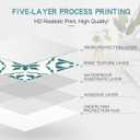 MORCART 7.87" x 7.87" Peel and Stick Floor Tile, 20 PCS Self-Adhesive DIY Vinyl Flooring for Renters, Removable and Waterproof Tile Sticker for Bathroom, Kitchen, Staircase (Blue Spruce Retro Design)