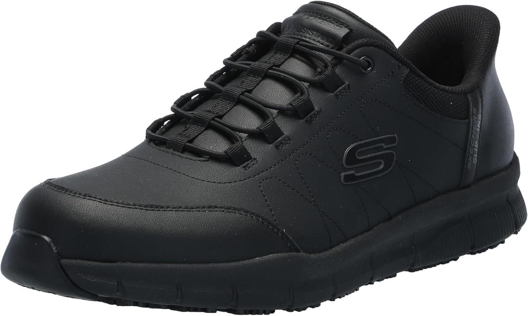 Skechers Women's D'Lites Hands Free Slip-ins Shoes (Black)