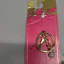 Juicy Couture Keychain Charms with Crystals or Faux Pearls, Gold-Tone Logo Keychains for Women, Juicy Gifts