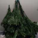 Artificial Christmas Tree 6 ft, Xmas Pine Tree Unlit with 650 Full Branches for Seasonal Holiday, Party Decoration for Home Office, Easy Assembly (Green)