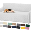 Sanmadrola White Sofa Covers for 2 Cushion Couch Cover, Sectional Couch Covers for L Shaped Couch Cover, Living Room Sofa Throws Sofa Slipcovers for Pets, Kids (71"x 102",Loveseat, Gray)